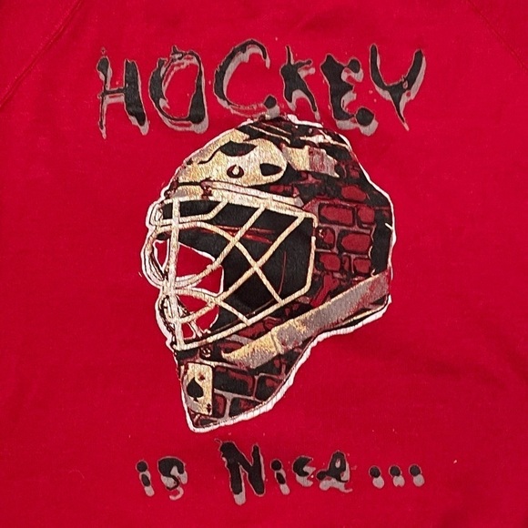 Vintage 1990s NHL Hockey Playoffs 90s Sports Jumper Pullover Crewneck Sweatshirt - Picture 3 of 6